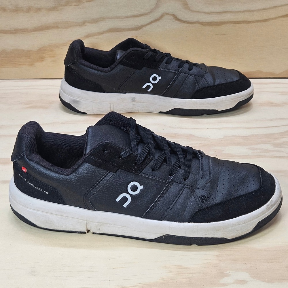 On Running The Roger Clubhouse Black White Mens Sneakers 10.5 3MF10540299
